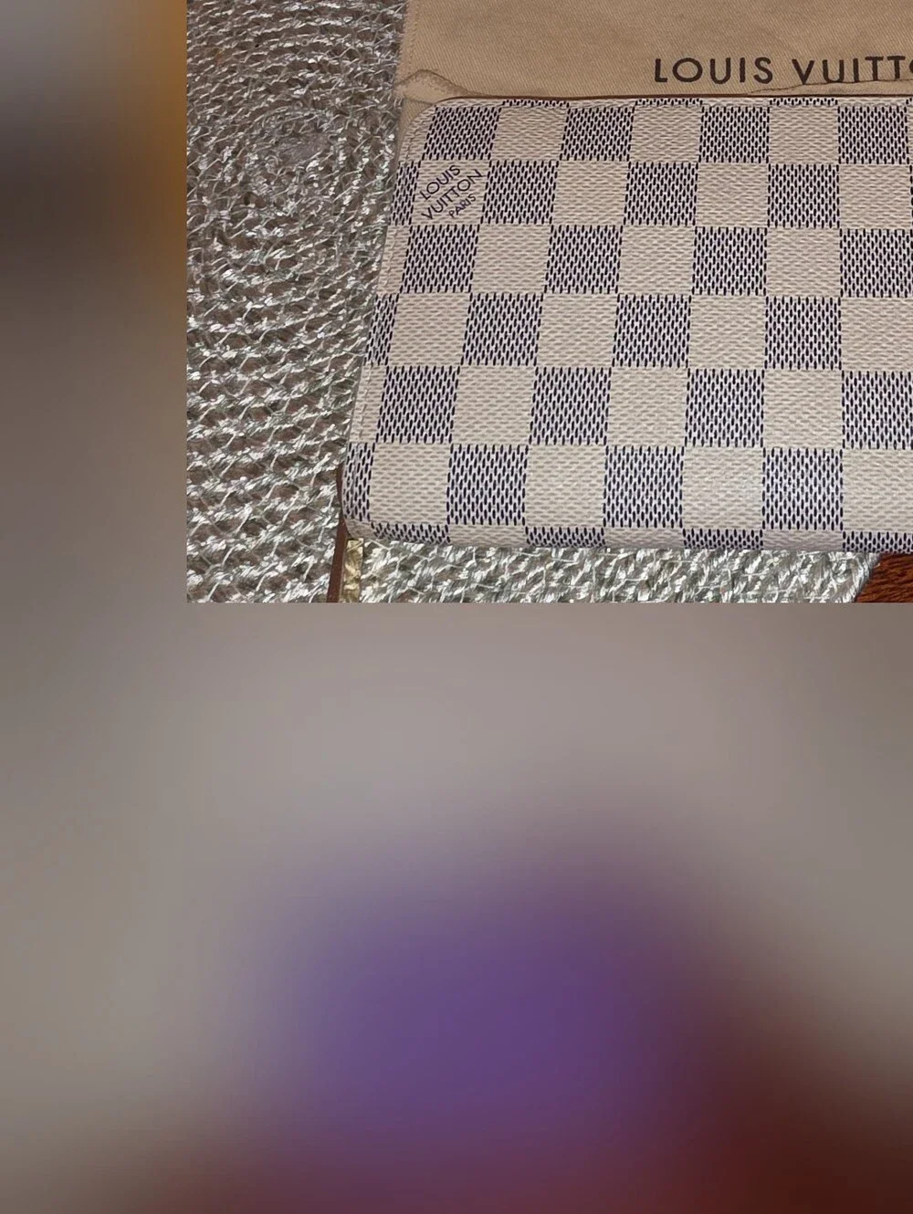 🤍✨ Pre-loved Authentic Louis Vuitton Zippy Wallet – Damier Azur ✨🤍